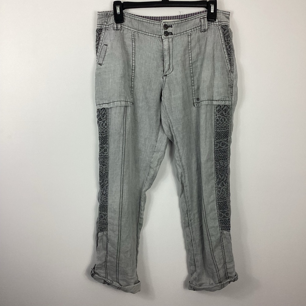 Hei Hei Marlena Linen Lace Pants Size 27